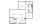 A3 - 1 bedroom floorplan layout with 1.5 bath and 990 to 1056 square feet.